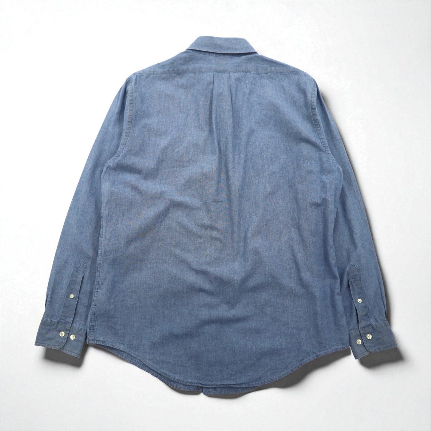 Brooks Brothers ボタンダウン シャンブレーシャツ L ブルー コットン REGENT