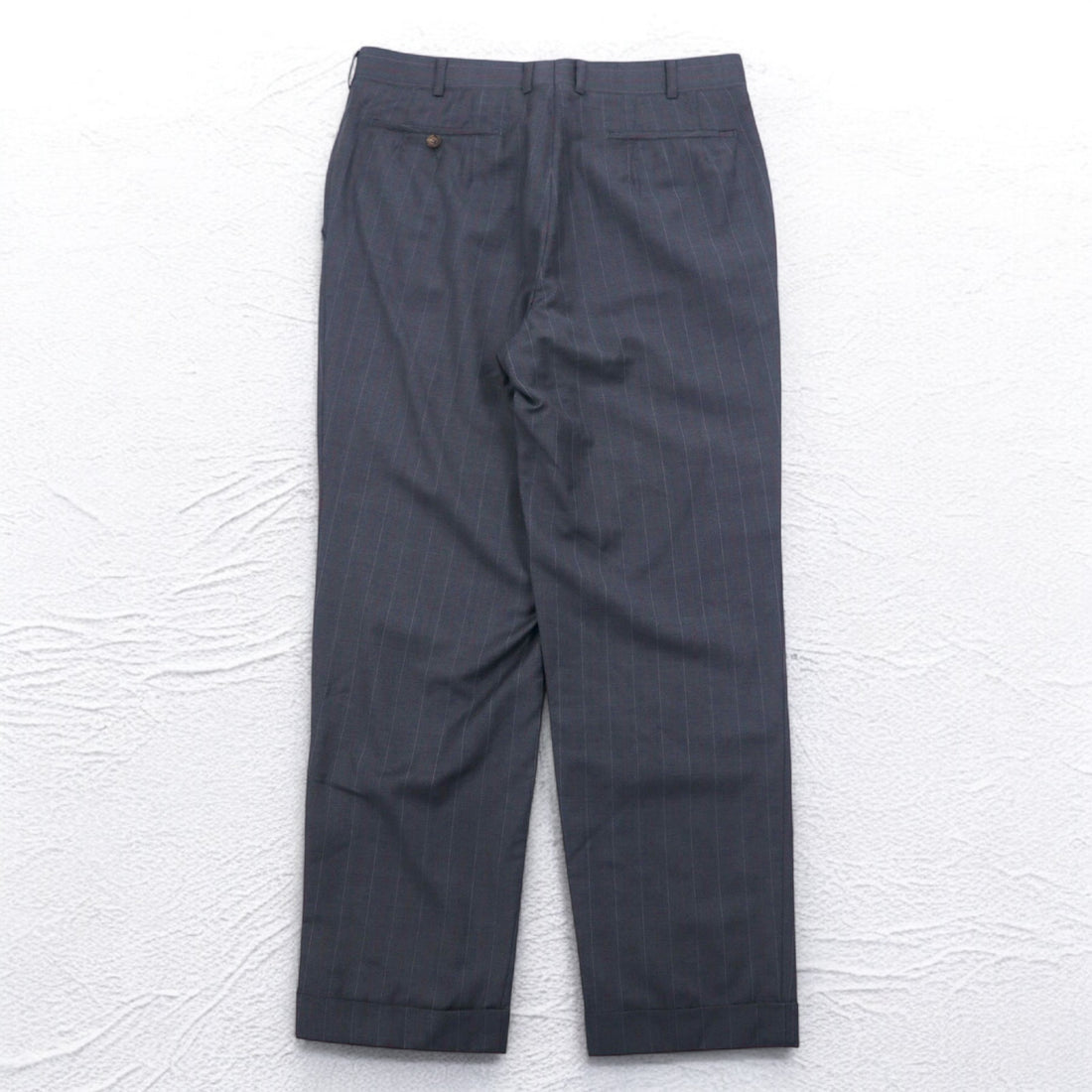 Ermenegildo Zegna Made in Italy 3B Suit Set L Grey Striped Wool