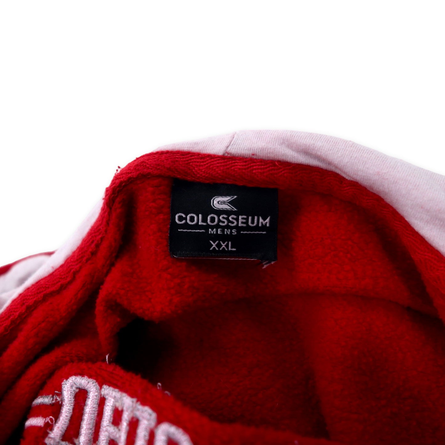 COLOSSEUM カレッジ刺繍 プルオーバーパーカー XXL レッド コットン OHIO STATE BUCKEYES ビッグサイズ