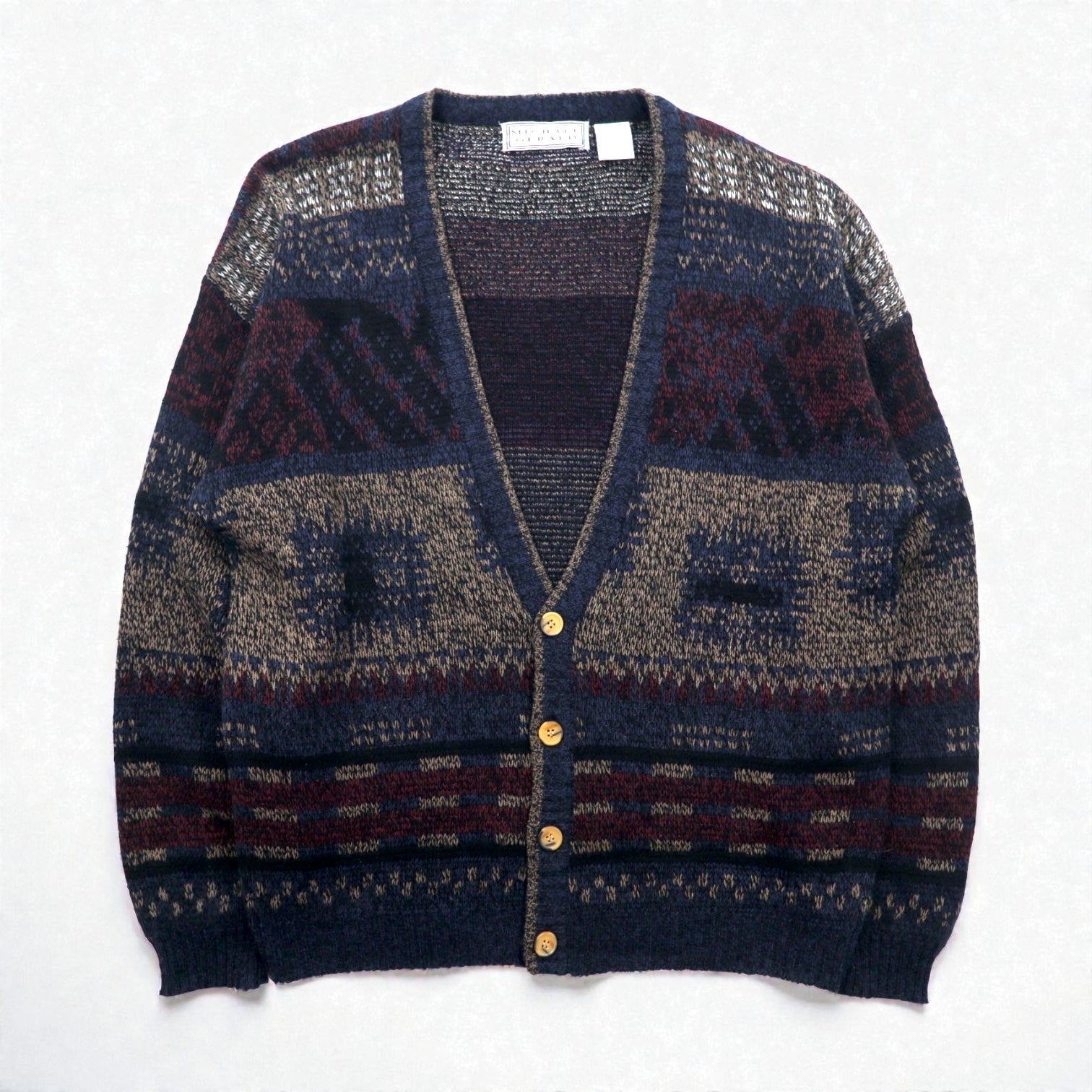 90s vintage USA製 短丈シルエット カーディガン 90s vintage USA製 短丈シルエット カーディガン 90s vintage USA製 短