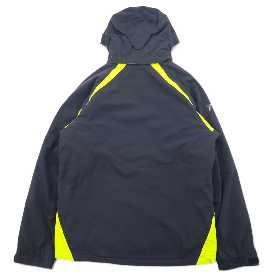 Columbia Omni-Tech Mountain Parka, Medium, Black, Nylon, Waterproof, Windproof, TITANIUM, Drawcord, Retractable Hood, EM4504