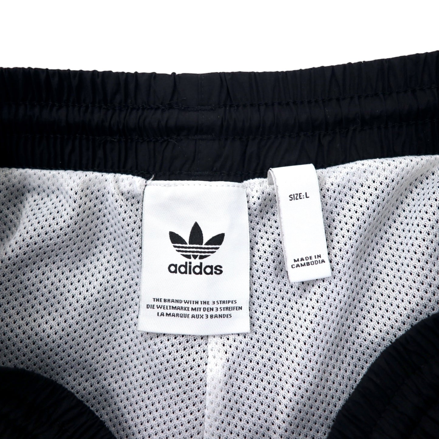 adidas originals ビッグ トレフォイル トラックパンツ ジャージ L ブラック ナイロン Big Trefoil Track Pant FM9896