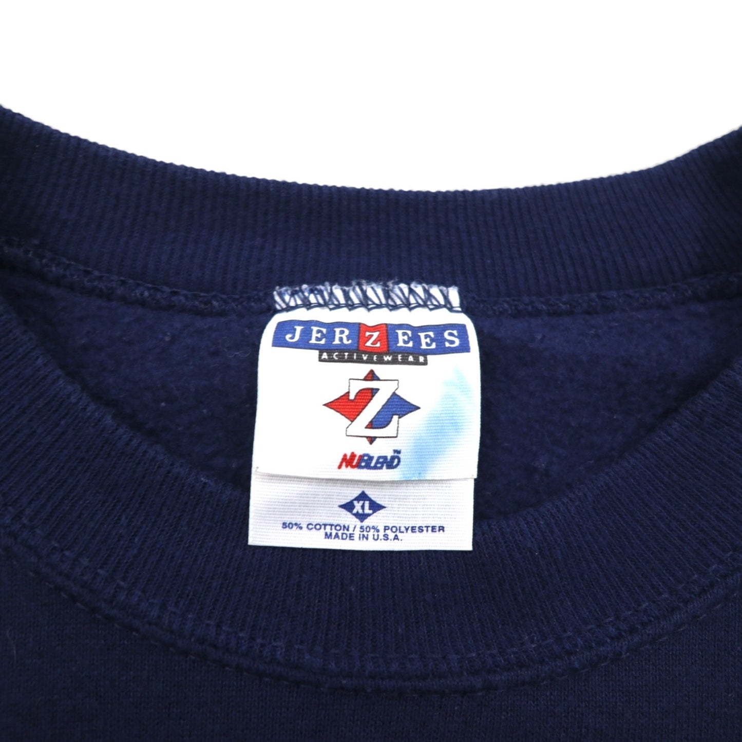 VINTAGE 90s USA-MADE JERZEES BLANK SWEAT SWEAT, XL, NAVY
