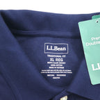LLBean Premium Double L Polo Shirt XL Navy Cotton 300457 Unused