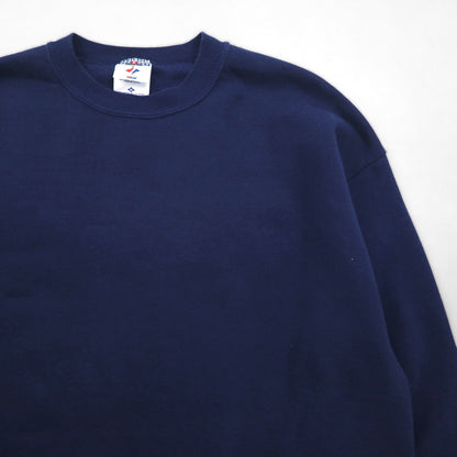 VINTAGE 90s USA-MADE JERZEES BLANK SWEAT SWEAT, XL, NAVY