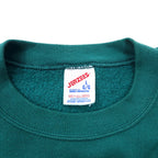 JERZEES Made in USA 90s Printed Sweatshirt L Green Cotton St. Pete Beach FLORIDA