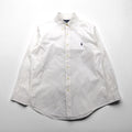 Ralph Lauren 90s Oxford Button-Down Shirt, Large, White, Custom Fit, Small Pony Embroidery