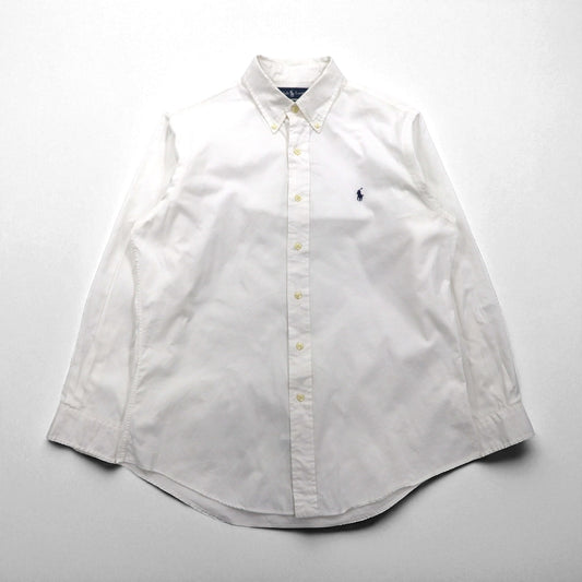 Ralph Lauren 90年代 オックスフォード ボタンダウンシャツ L ホワイト CUSTOM FIT スモールポニー刺繍