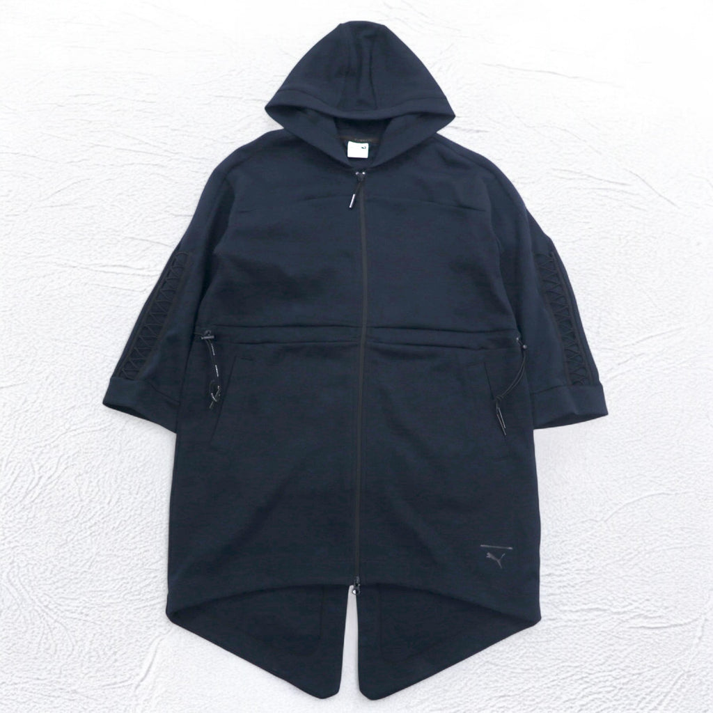 PUMA Racing Mid Layer Jacket Zip Hoodie M Black Drawstring 574882-01/14