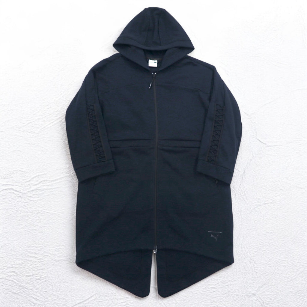 PUMA Racing Mid Layer Jacket Zip Hoodie M Black Drawstring 574882-01/14