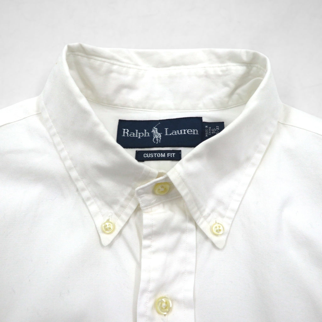 Ralph Lauren 90s Oxford Button-Down Shirt, Large, White, Custom Fit, Small Pony Embroidery