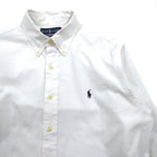 Ralph Lauren 90s Oxford Button-Down Shirt, Large, White, Custom Fit, Small Pony Embroidery