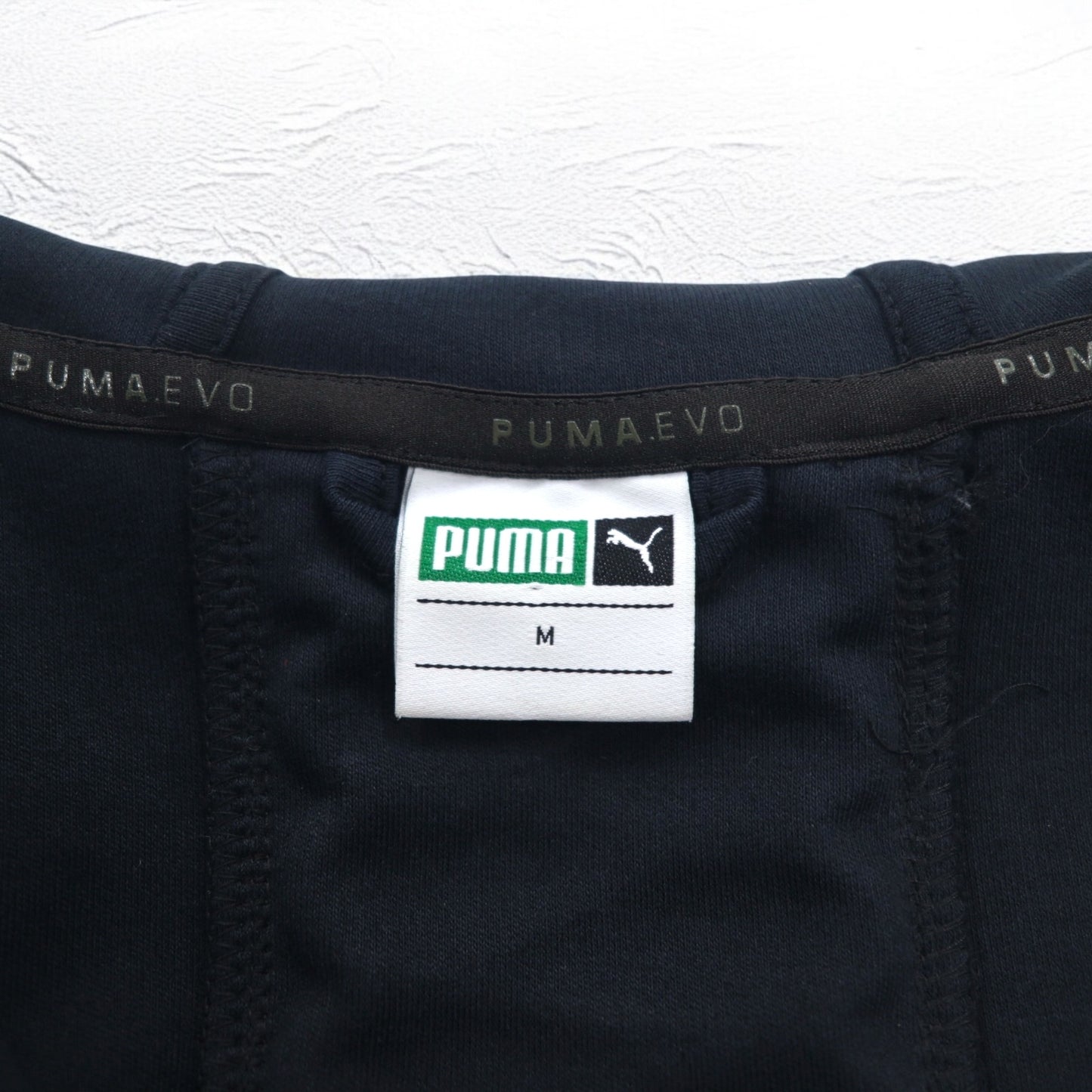 PUMA レーシング ミッドレイヤージャケット ジップパーカー M ブラック ドローコード 574882-01/14