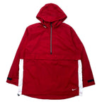 NIKE 90年代 アノラックパーカー L レッド ナイロン フード収納式 黒タグ ビッグサイズ