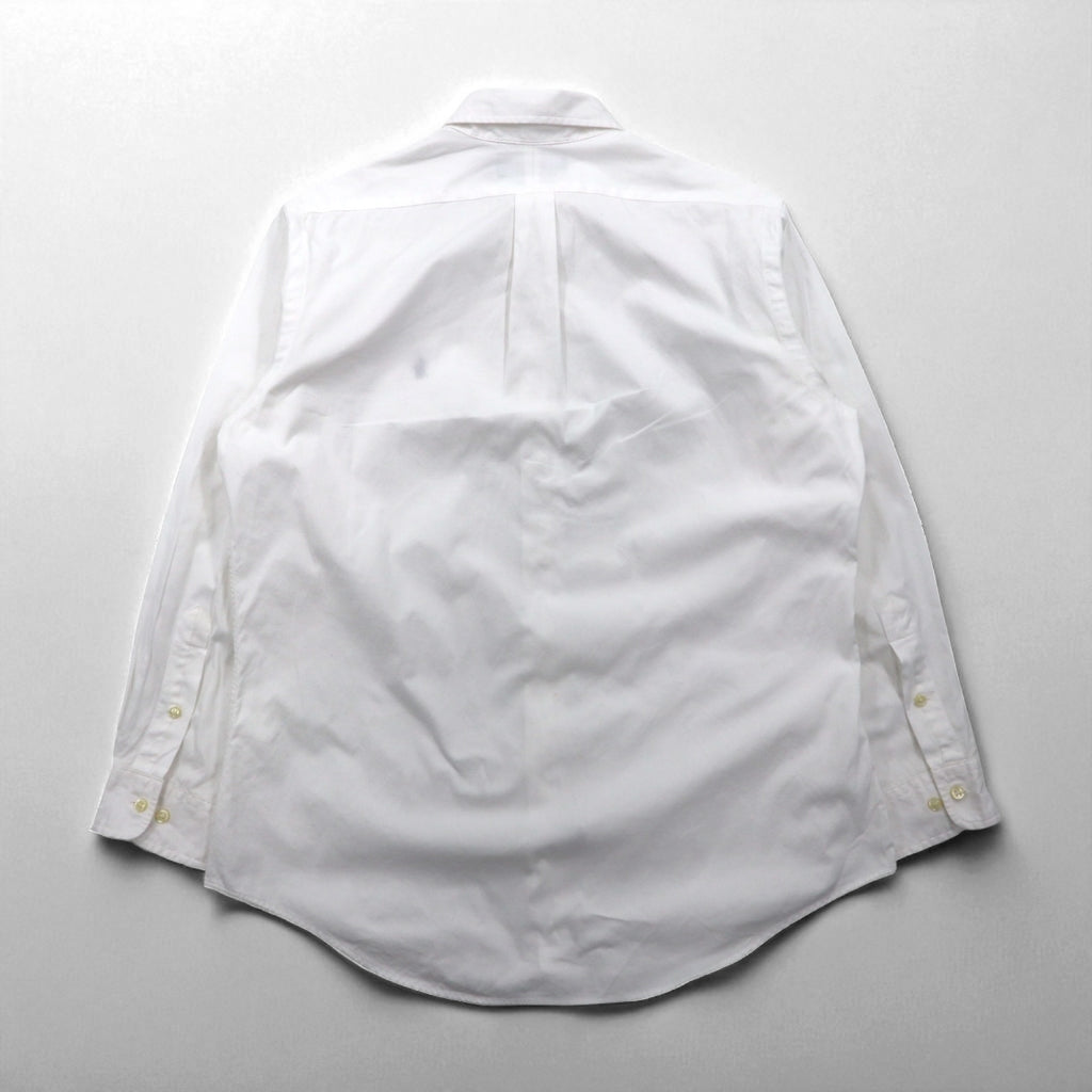 Ralph Lauren 90s Oxford Button-Down Shirt, Large, White, Custom Fit, Small Pony Embroidery