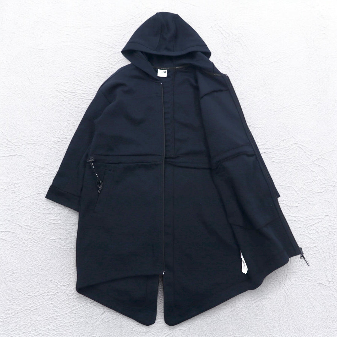 PUMA Racing Mid Layer Jacket Zip Hoodie M Black Drawstring 574882-01/14