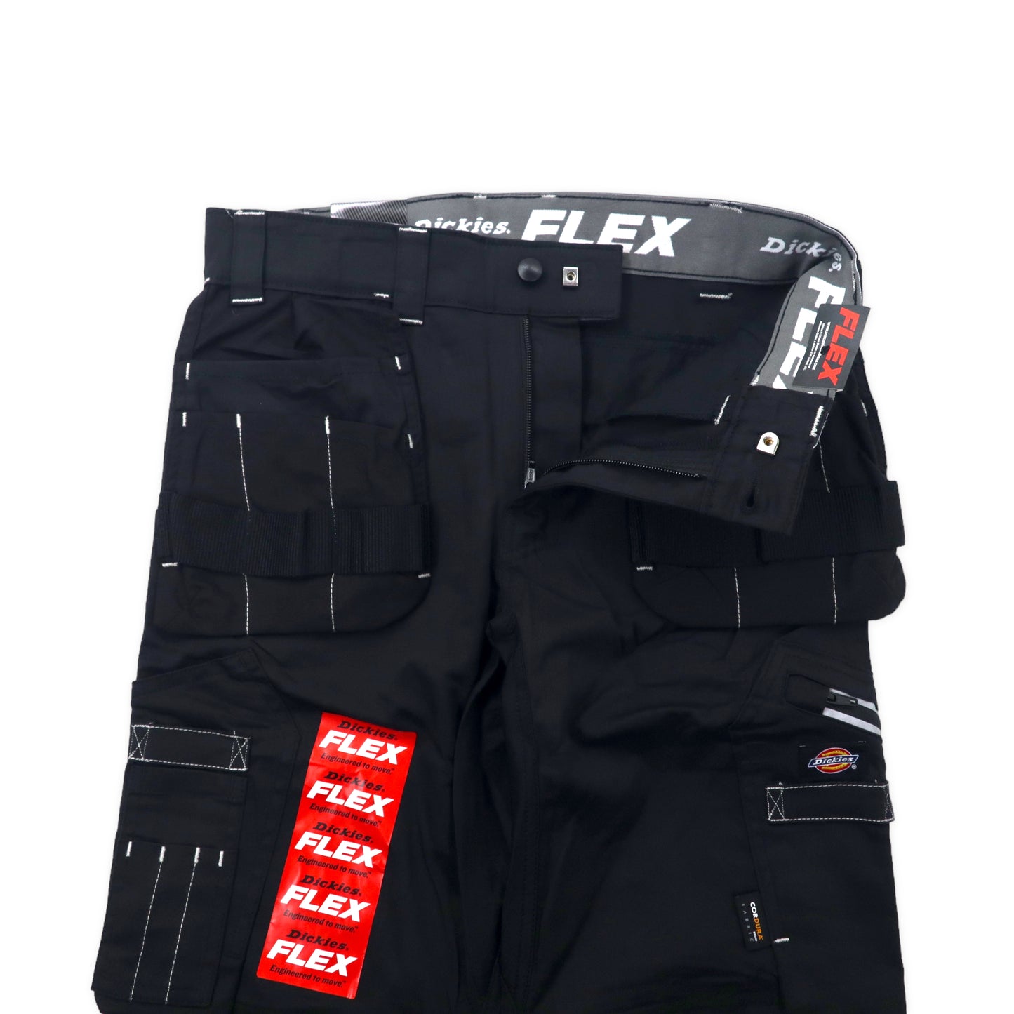 Dickies ダブルニー タクティカル ワークパンツ カーゴパンツ 30 ブラック コットン CORDURA マルチポケット UNIVERSAL FLEX HOLSTER TRS TR2010UBK 未使用品