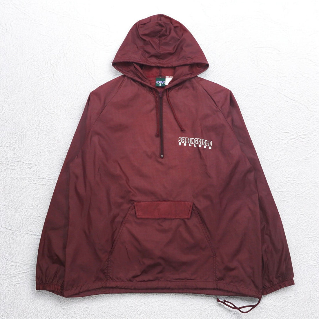 MV SPORT 90s Half Zip Anorak Parka L Nylon Ripstop Front Pocket Made in Jamaica