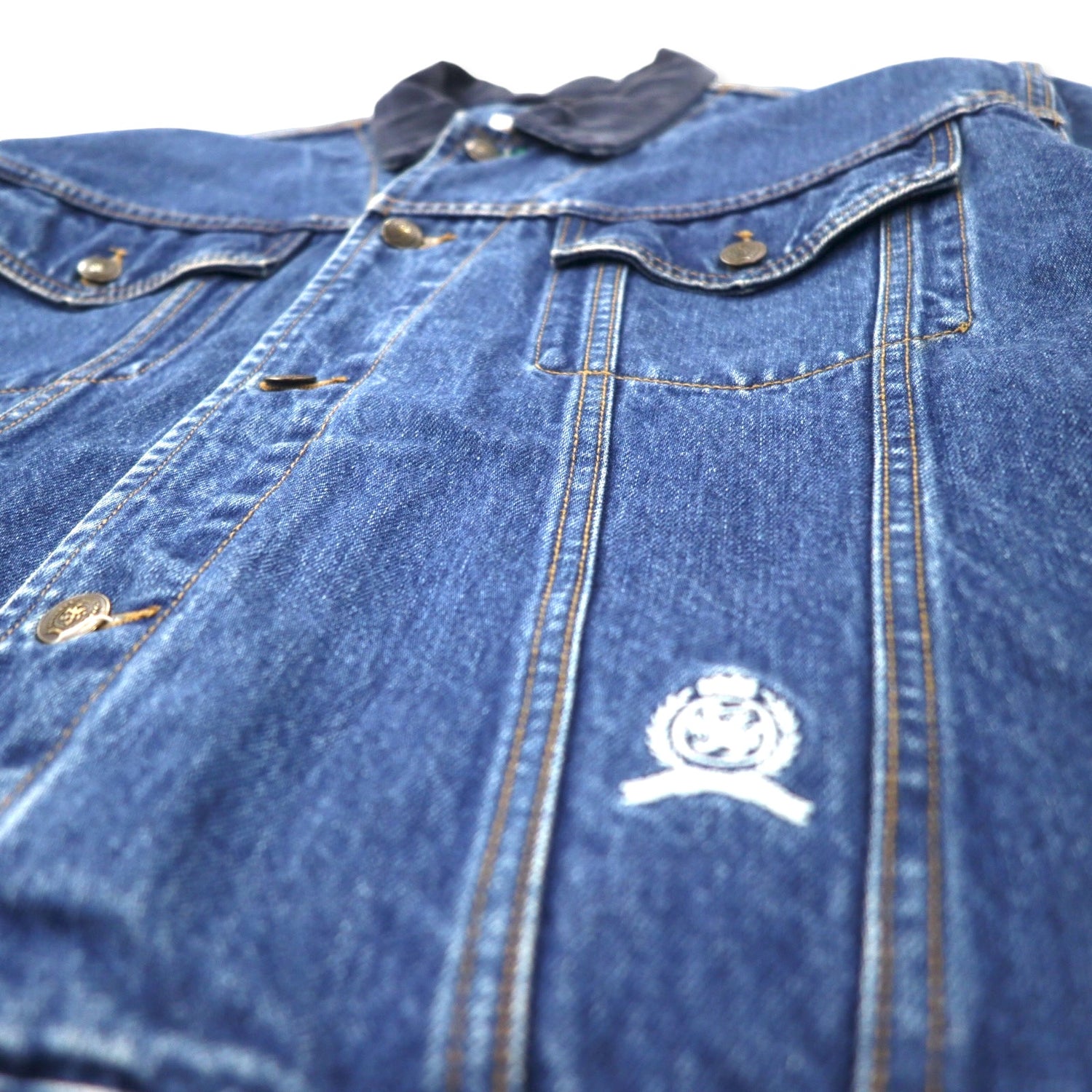 TOMMY JEANS 90's Denim Jacket G Jean L Blue Cotton Collar Corduroy – 日本然リトテ