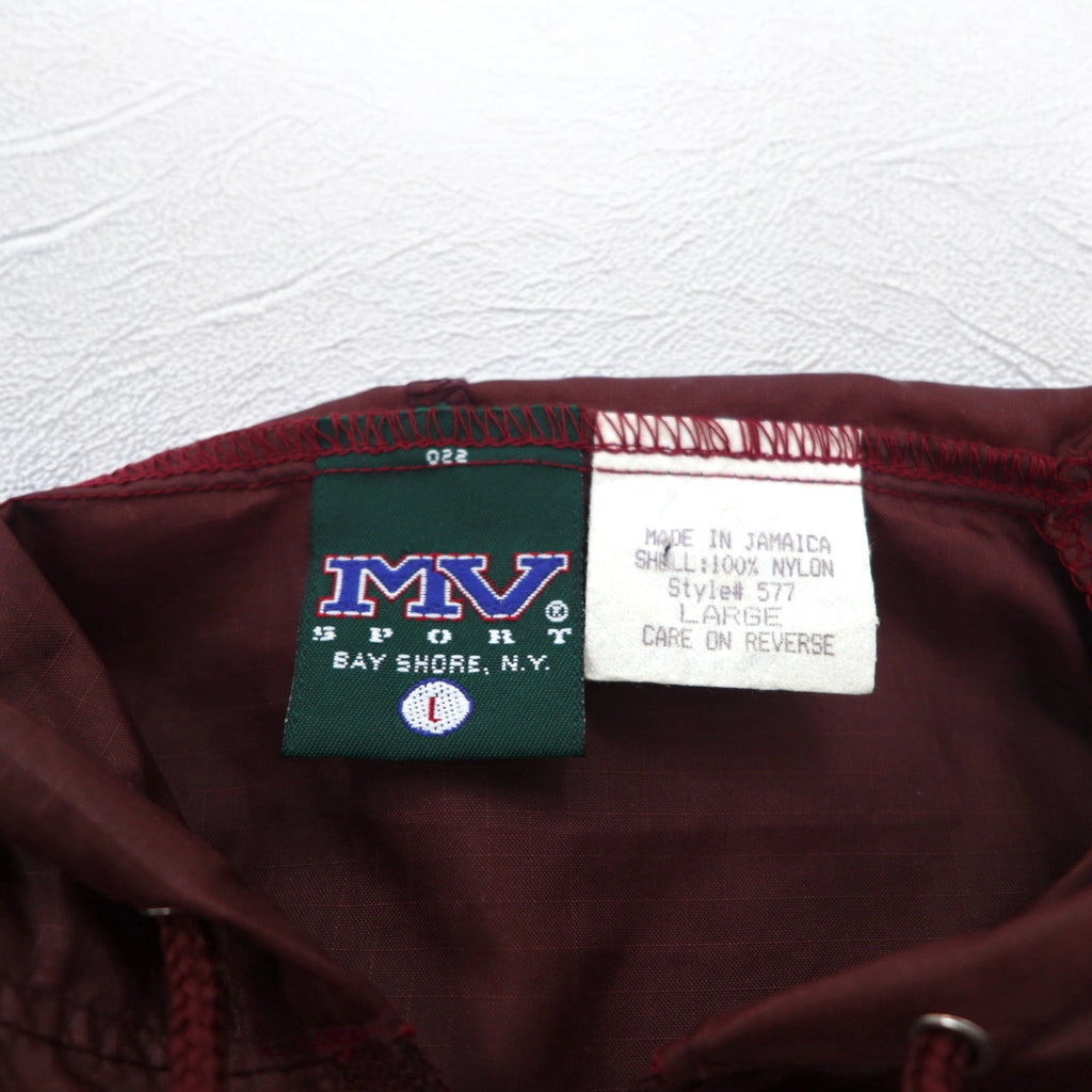 MV SPORT 90s Half Zip Anorak Parka L Nylon Ripstop Front Pocket Made in Jamaica