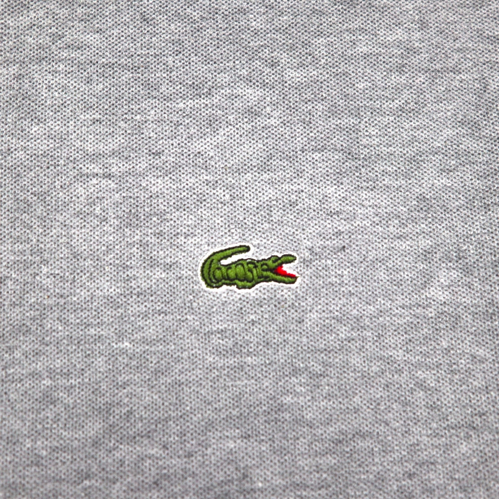 CHEMISE LACOSTE Made in France 70s French Lacoste Polo Shirt 2XL Grey Pique Single Logo