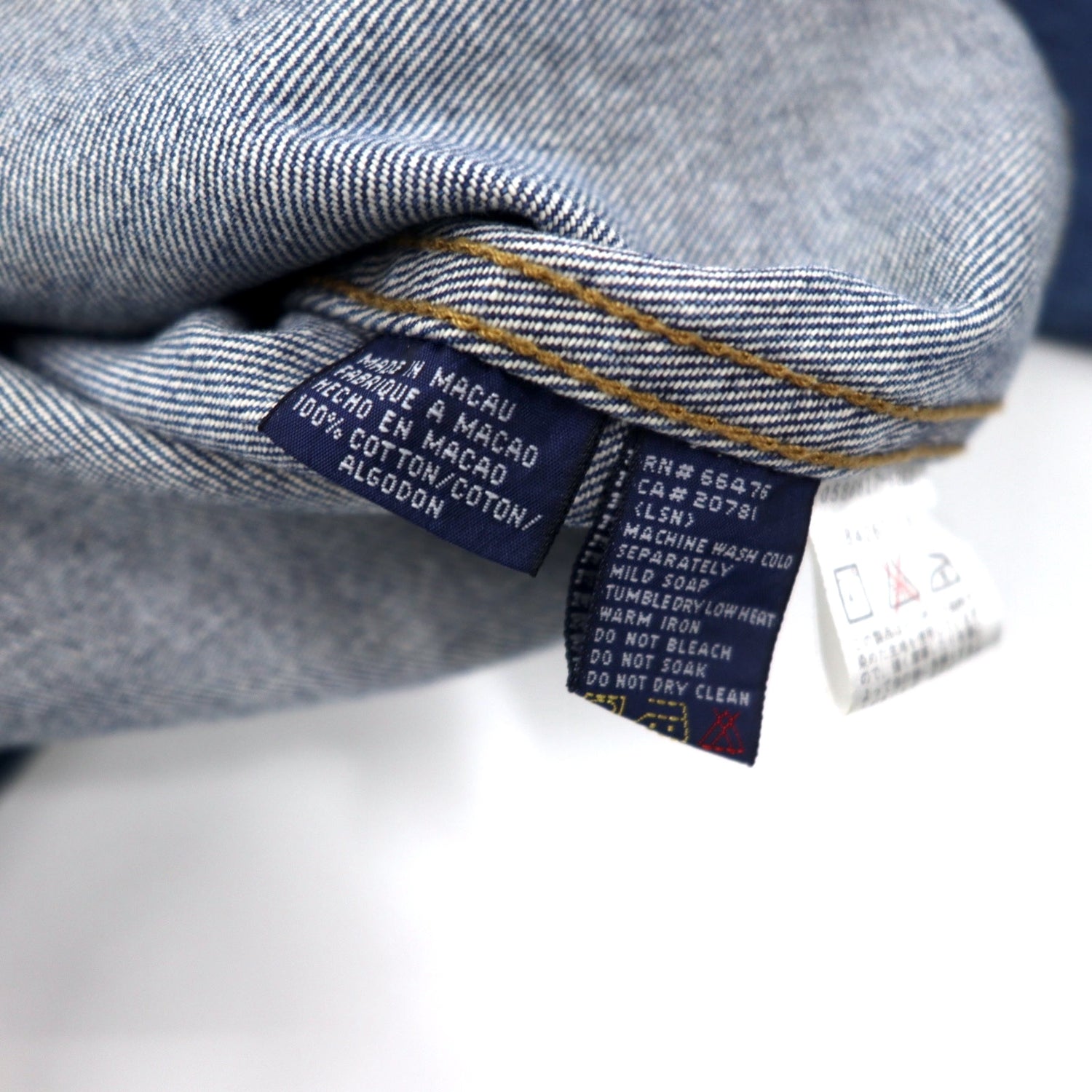 TOMMY JEANS 90's Denim Jacket G Jean L Blue Cotton Collar Corduroy – 日本然リトテ