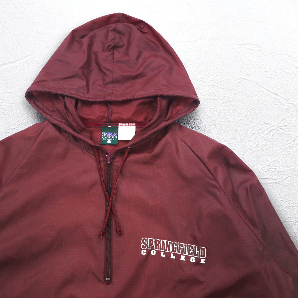 MV SPORT 90s Half Zip Anorak Parka L Nylon Ripstop Front Pocket Made in Jamaica