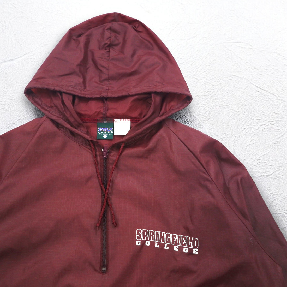 MV SPORT 90s Half Zip Anorak Parka L Nylon Ripstop Front Pocket Made in Jamaica