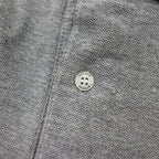 CHEMISE LACOSTE Made in France 70s French Lacoste Polo Shirt 2XL Grey Pique Single Logo