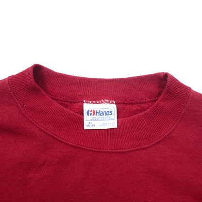 Hanes USA製 90年代 カレッジプリント スウェット XL ボルドー コットン FLORIDA STATE