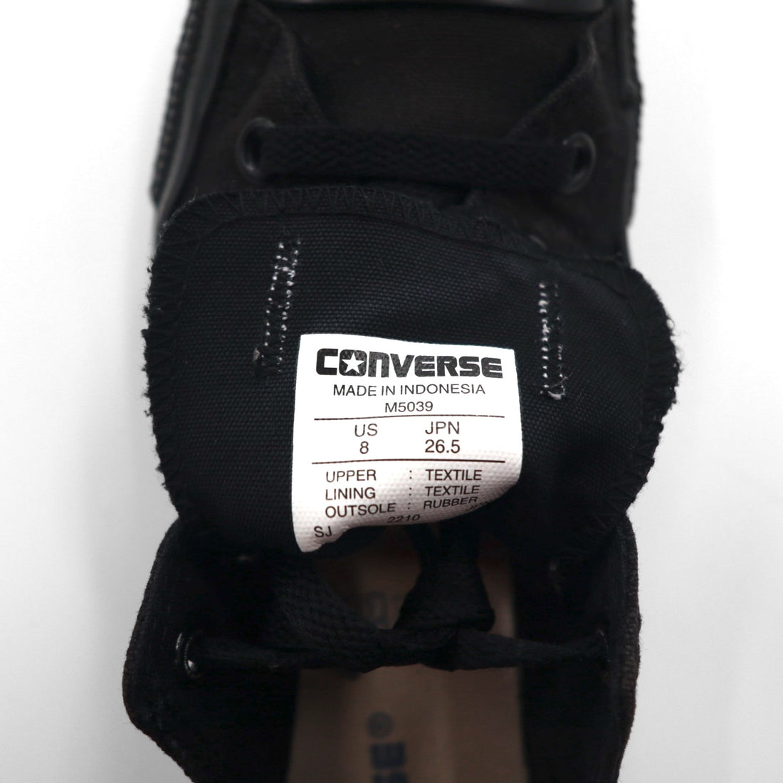 CONVERSE オールスター オックス ALLSTAR OX スニーカー 26.5cm ブラック キャンバス M5039
