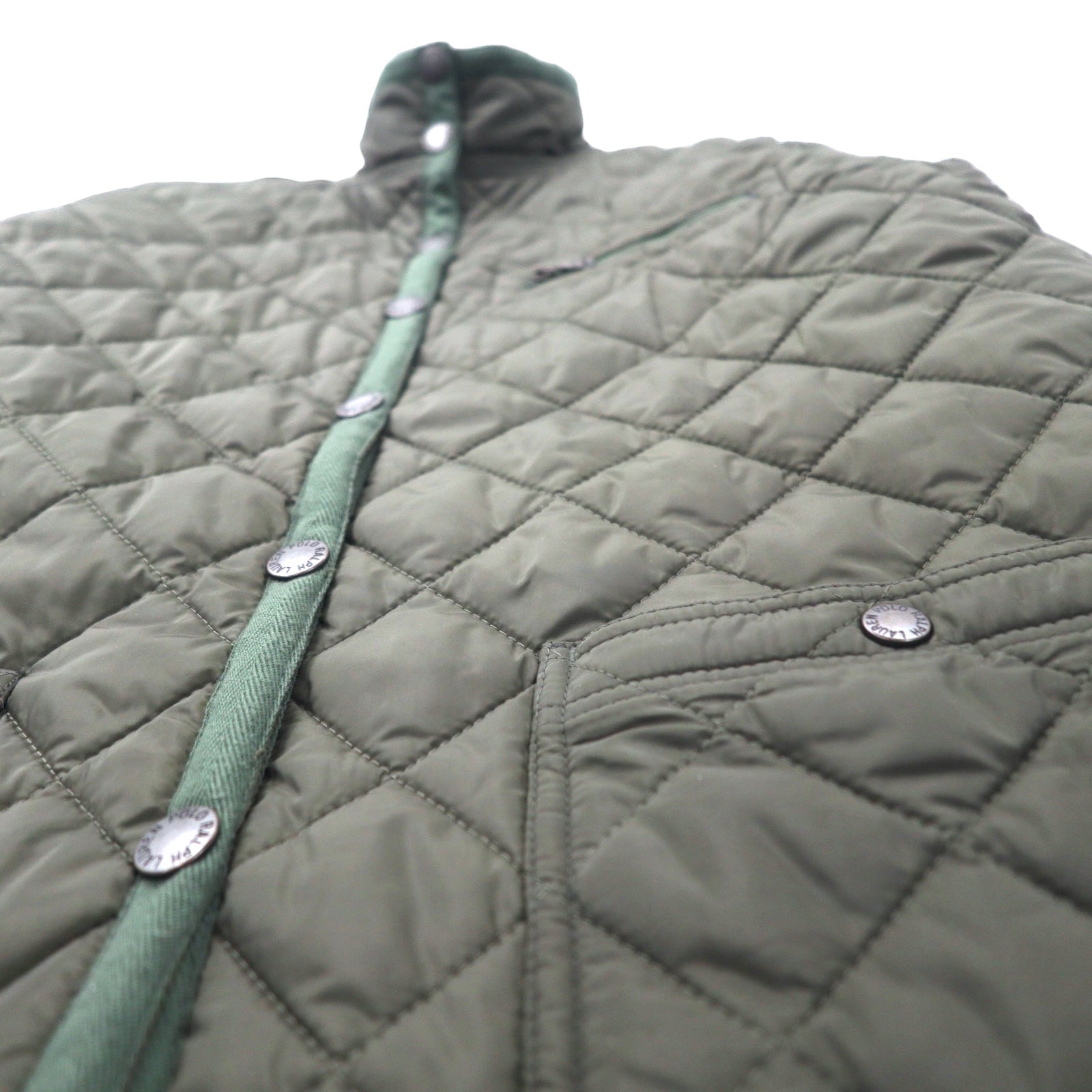 RALPH LAUREN Quilted Jacket 9 Khaki Polyester
