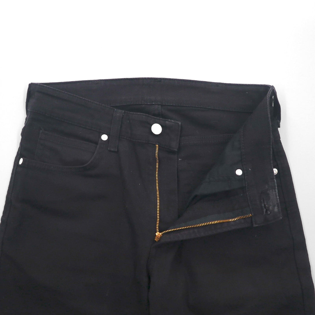 Wrangler 5-Pocket Straight Denim Pants, Jeans, Size M, Black, Stretch, W34533