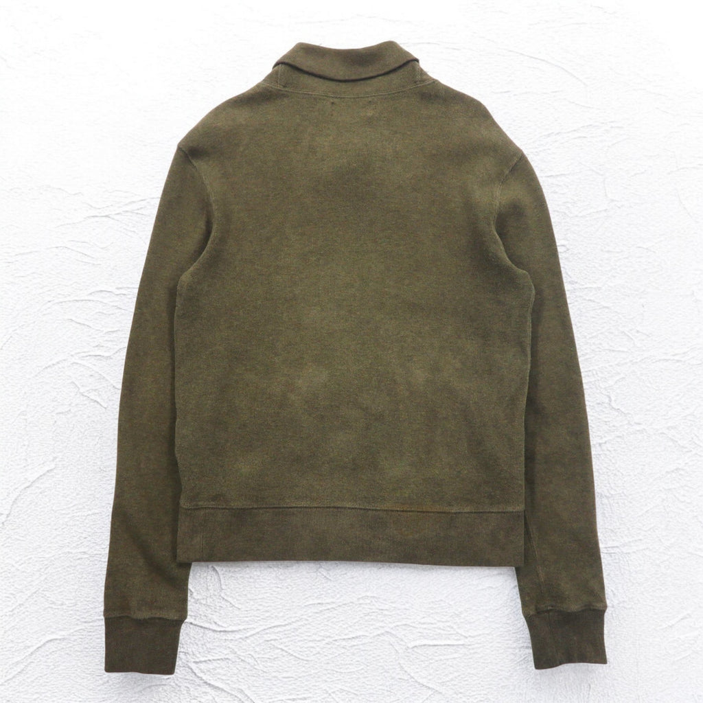Polo by Ralph Lauren Shawl Collar Sweatshirt, S, Khaki, Cotton, Small Pony Embroidery
