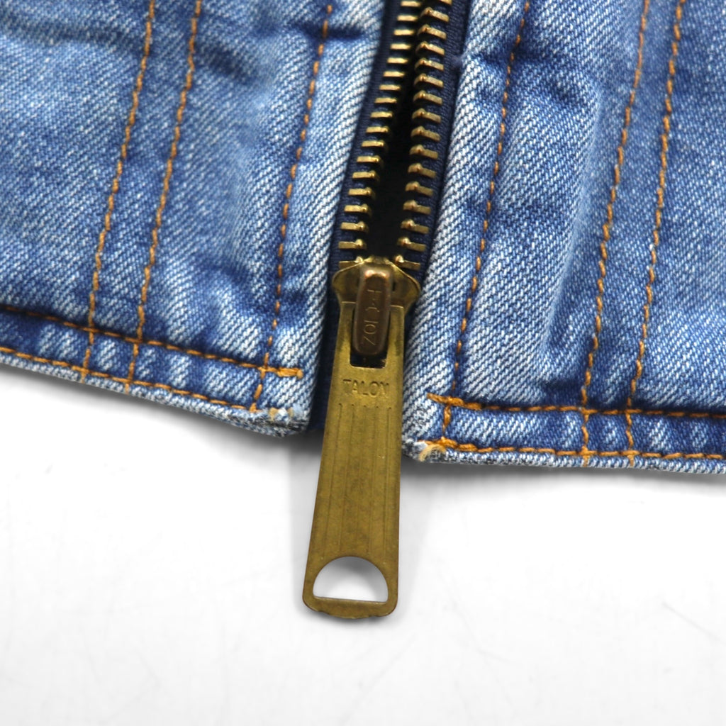 LEVI'S VINTAGE CLOTHING (LVC) Denim Hooded Jacket, Size M, Orange Tab Hooded Jacket A2217-0000, Unused, Talon Zip, Large Pentagonal Design, ARCHIVES