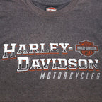 HARLEY DAVIDSON 両面プリント Tシャツ 3XL グレー SILVER EAGLE ニカラグア製