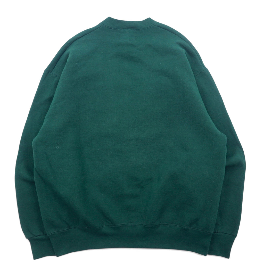 Made in the USA 90s CAMP DAVID Sweatshirt XL Green Embroidered GREAT LAKES Cotton Fleece Lining