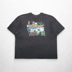 HARLEY DAVIDSON 両面プリント Tシャツ 3XL グレー SILVER EAGLE ニカラグア製
