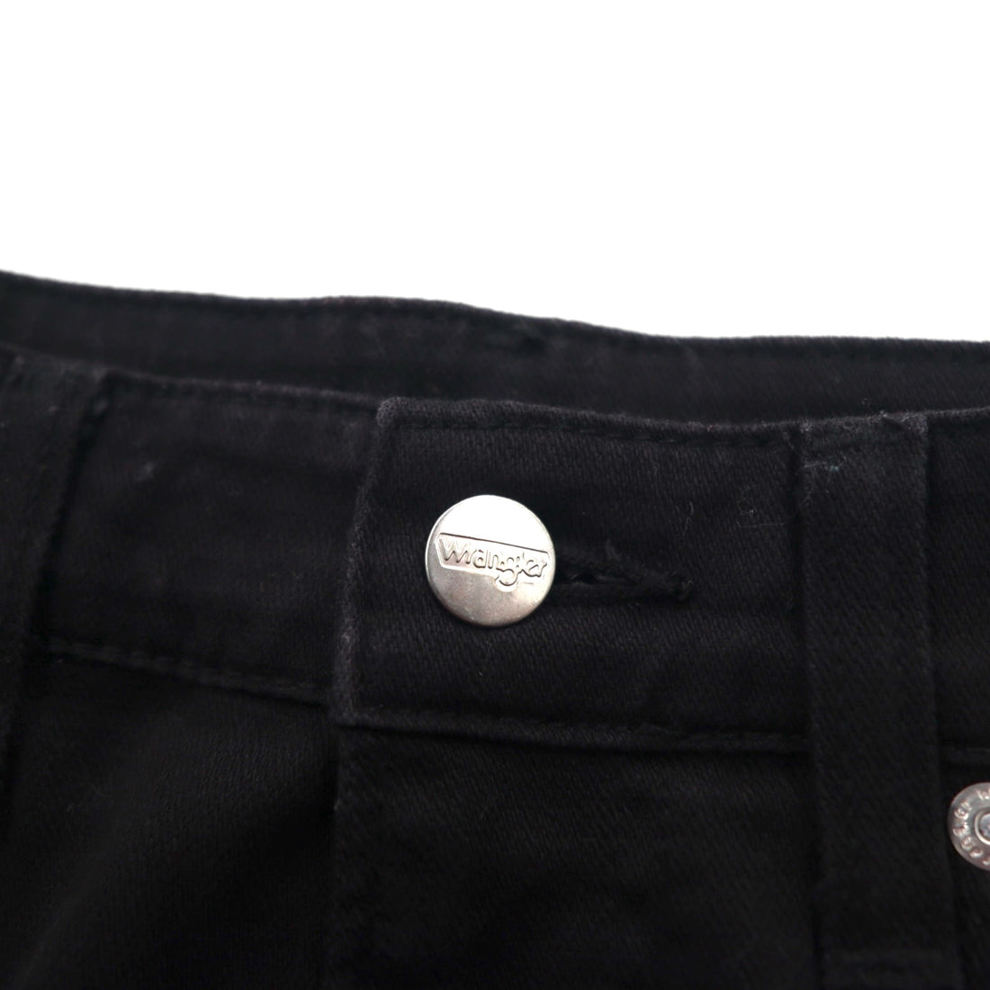 Wrangler 5-Pocket Straight Denim Pants, Jeans, Size M, Black, Stretch, W34533