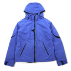 Columbia Titanium OMNI-HEAT OMNI-TECH Mountain Parka XL Blue Nylon Waterproof Detachable Hood Heli-Honey Jacket SL4013
