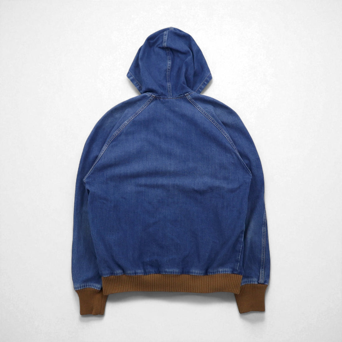 LEVI'S VINTAGE CLOTHING (LVC) Denim Hooded Jacket, Size M, Orange Tab Hooded Jacket A2217-0000, Unused, Talon Zip, Large Pentagonal Design, ARCHIVES