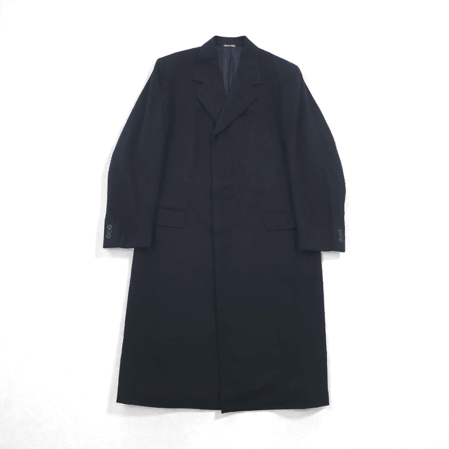 Loro Piana カシミア 100% ロングコート チェスターコート L ネイビー PAL ZIERI イタリア製