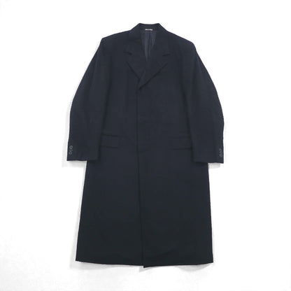 Loro Piana カシミア 100% ロングコート チェスターコート L ネイビー PAL ZIERI イタリア製