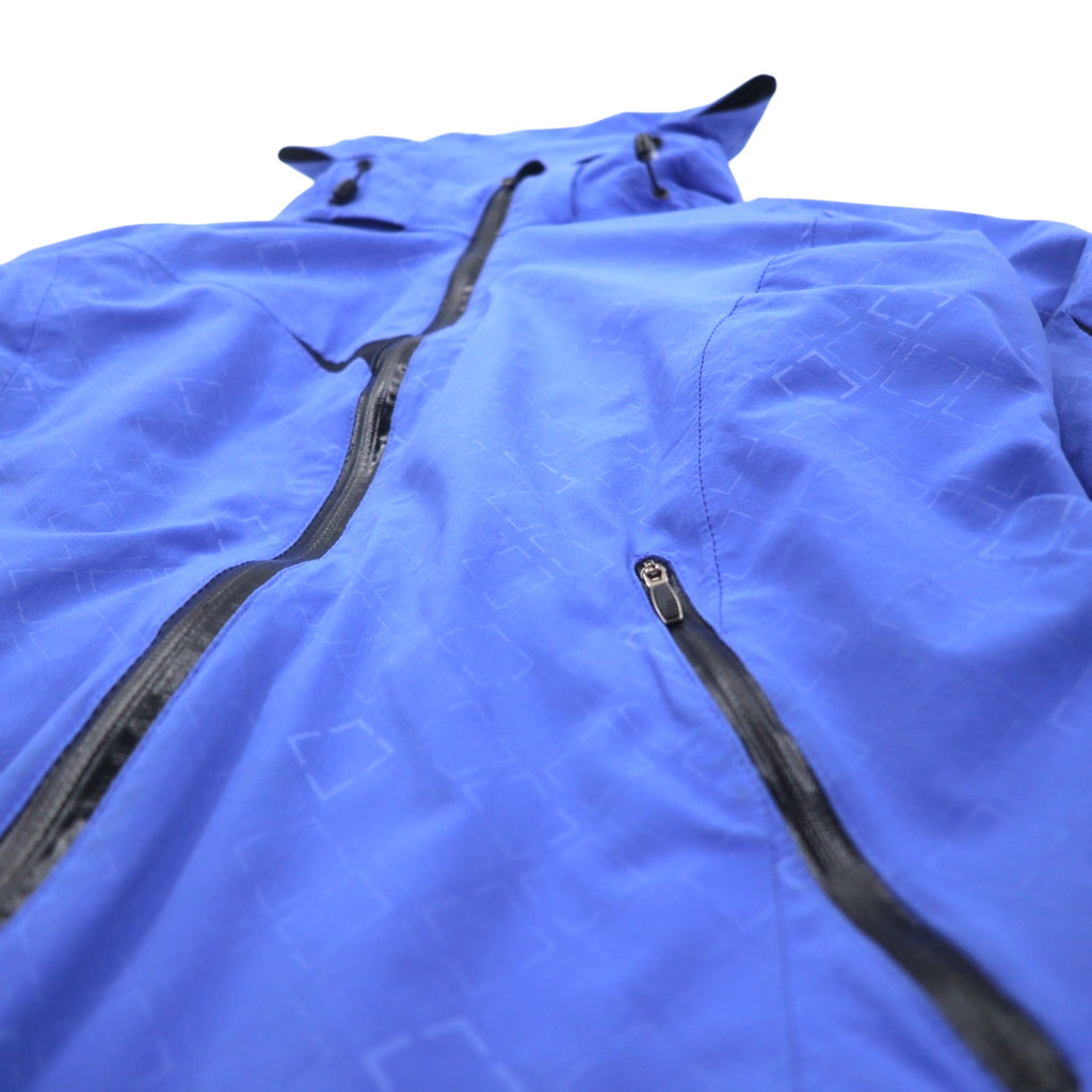 Columbia Titanium OMNI-HEAT OMNI-TECH Mountain Parka XL Blue Nylon Waterproof Detachable Hood Heli-Honey Jacket SL4013