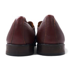 SAGRIPANTI Italian made monk strap straight tip shoes 27cm brown leather