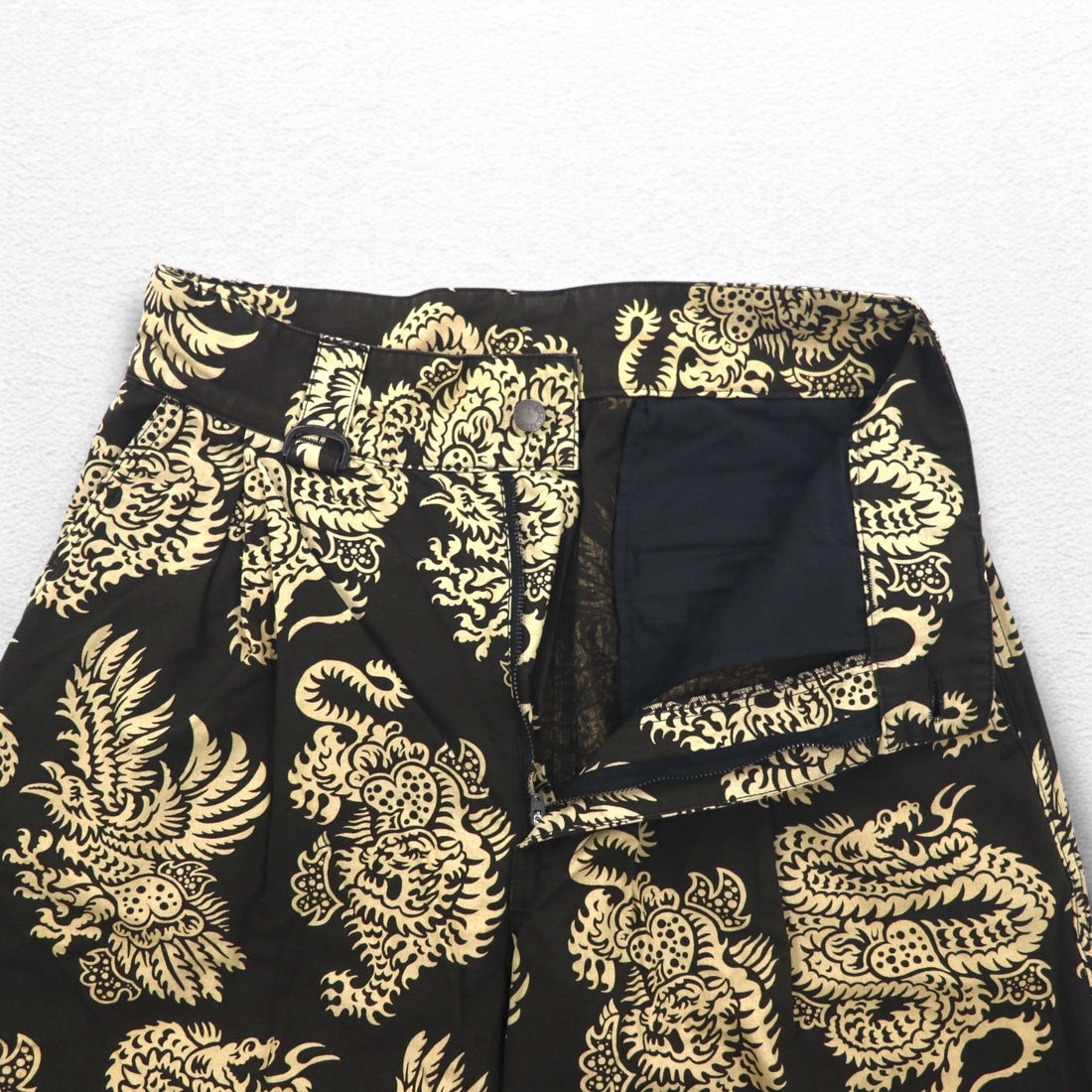 blackmeans × Zepanese Club × 寅壱 TZB LONG PANTS イージーパンツ L ブラック 総柄 1813 22AW
