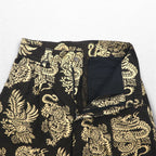 blackmeans × Zepanese Club × 寅壱 TZB LONG PANTS イージーパンツ L ブラック 総柄 1813 22AW