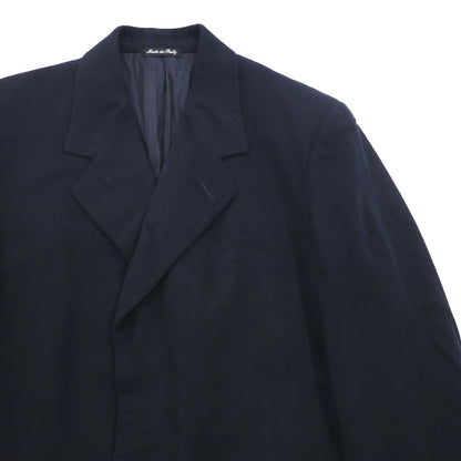 Loro Piana カシミア 100% ロングコート チェスターコート L ネイビー PAL ZIERI イタリア製