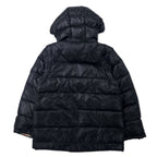 BURBERRY 2WAY Down Jacket Down Vest S Black Nylon Hood Detachable Sleeves Detachable One Point Logo Embroidery Lining Nova Check