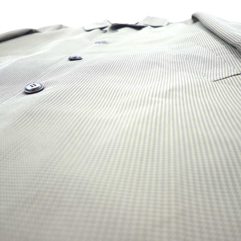 80s Neiman-Marcus Glen Check Balmacaan Coat Size 40 Gray Beige RASCHEL WARP KNIT